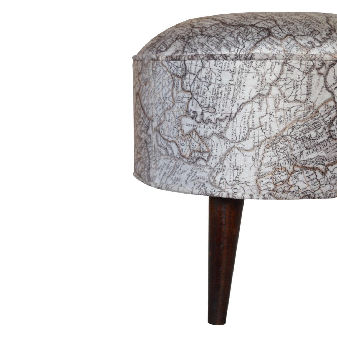 IN1017 - Map Printed Footstool