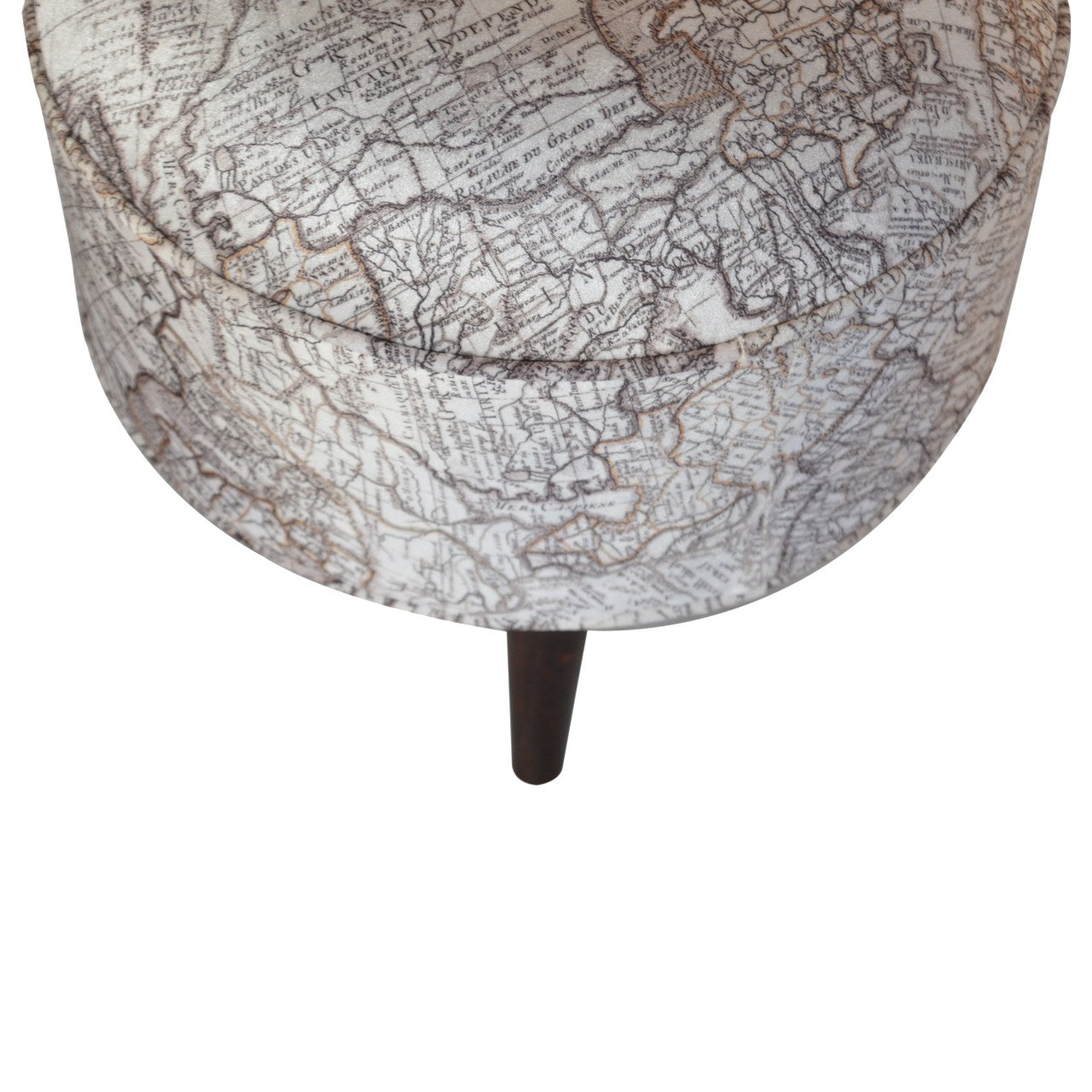 IN1017 - Map Printed Footstool