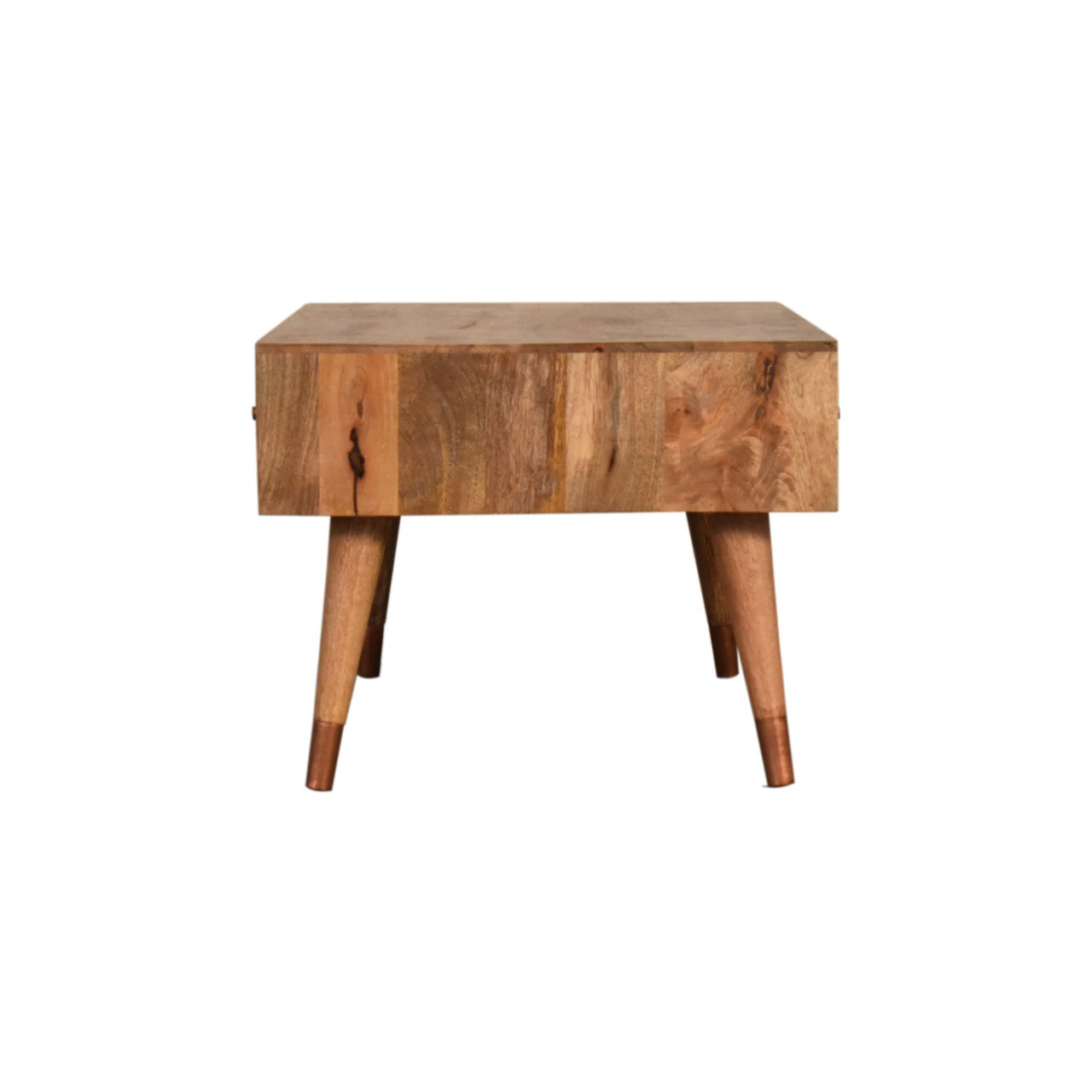 Oak-Style Copper Inlay Coffee Table
