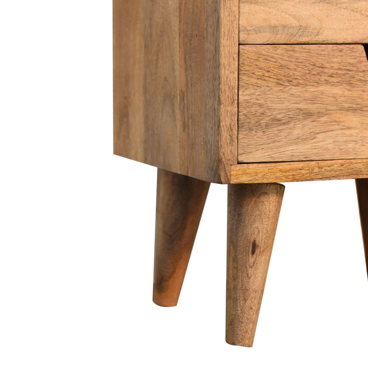 Oak-Style Small Gallery Back Bedside