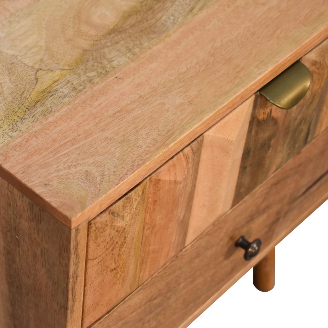 Oak-Style Prism Bedside
