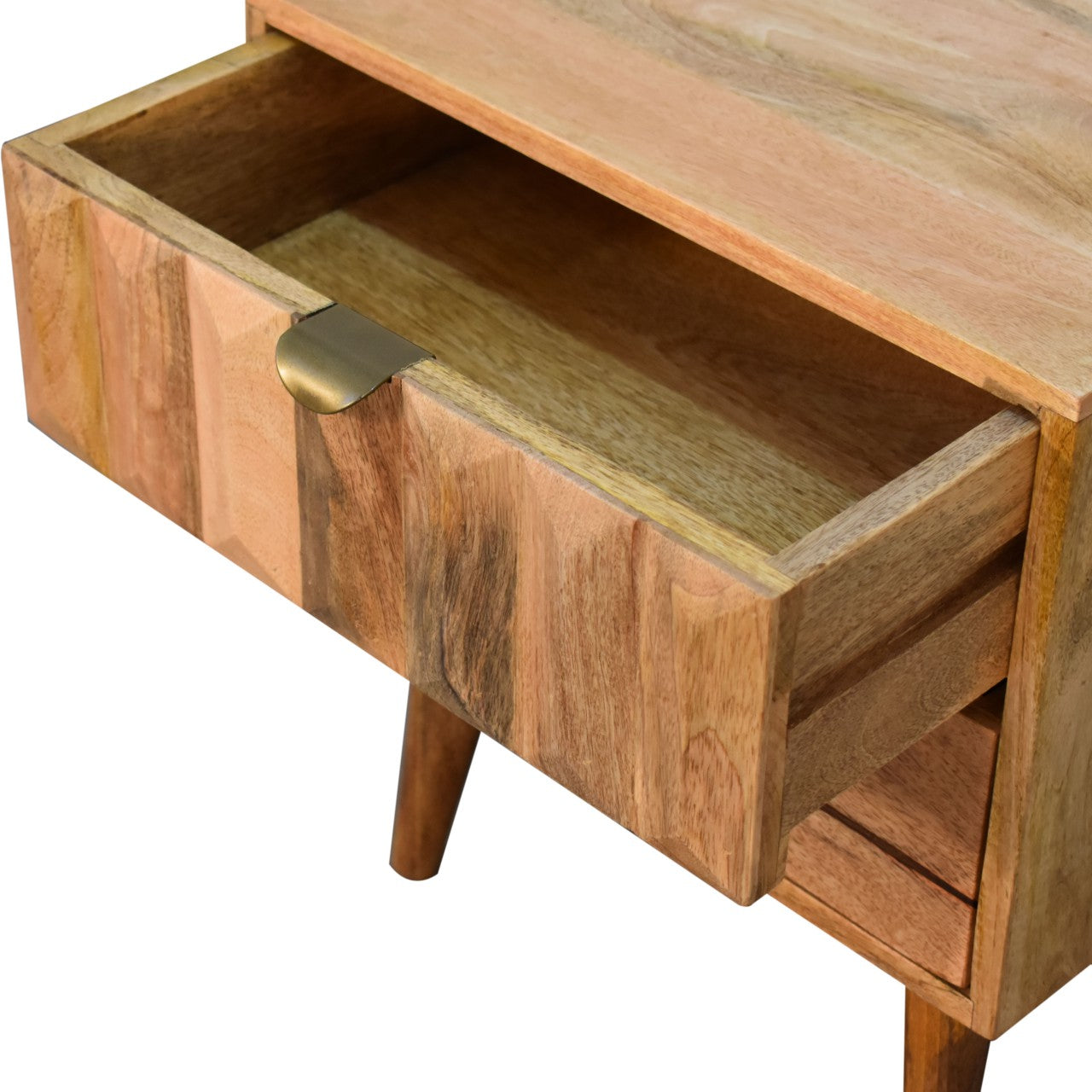 Oak-Style Prism Bedside
