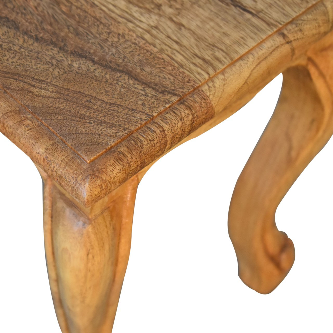 Oak-Style French Style Stool Set
