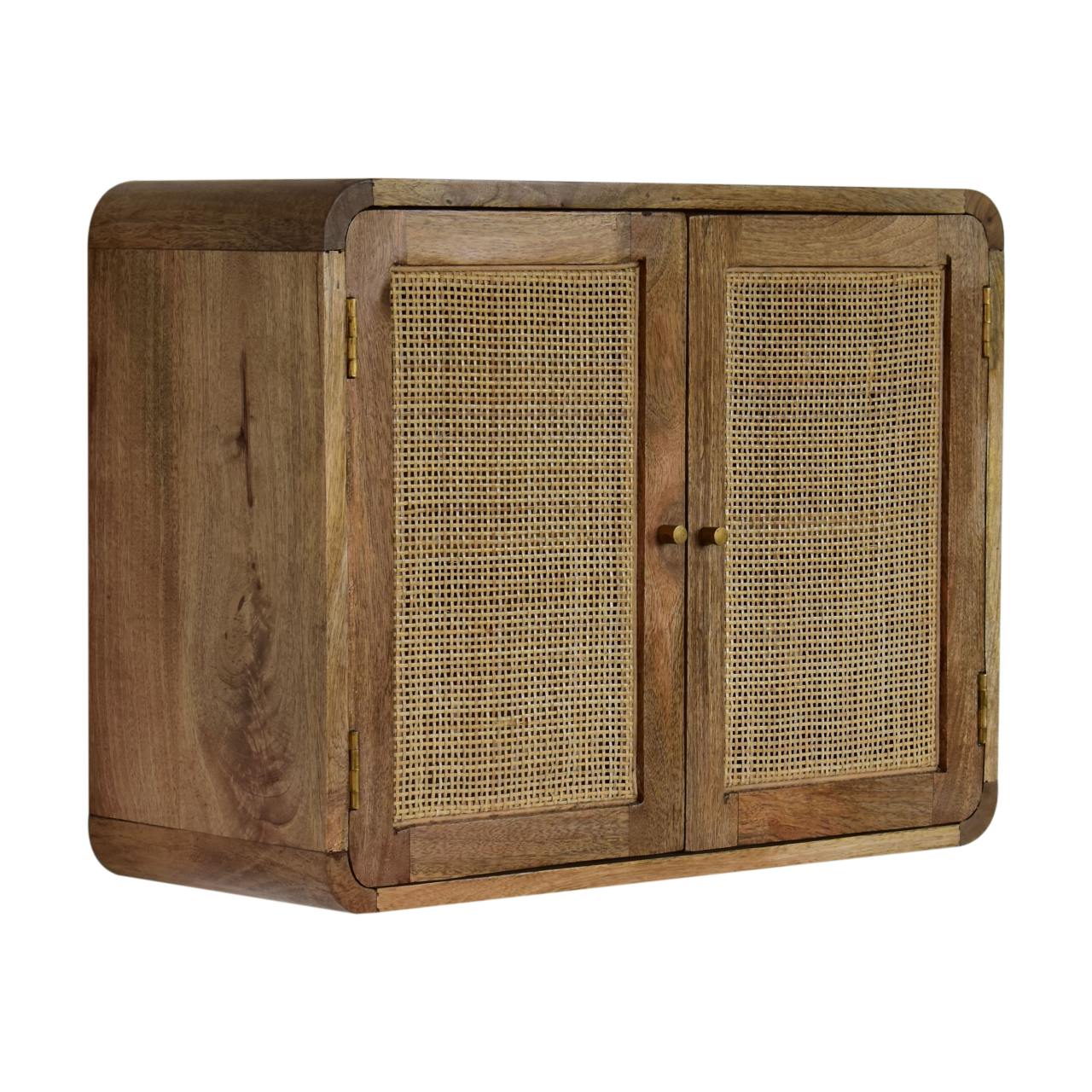 Floating Knit Grey Wash Cabinet