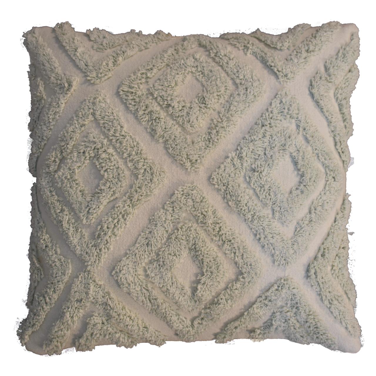 Sage Green Mini Tassle Cushion Set of two