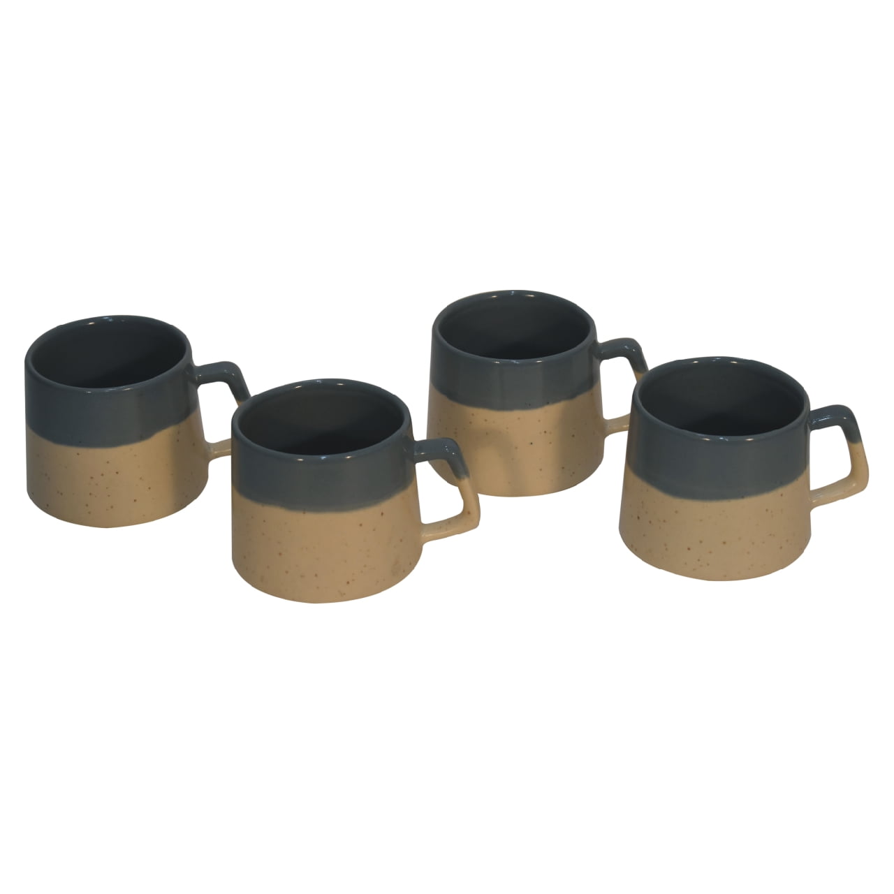 Half Dip Grey Mug Set of 4