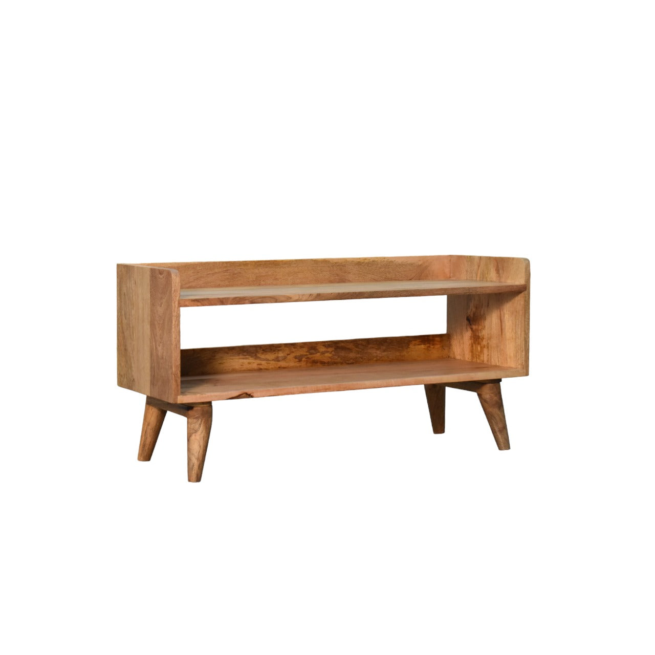 Oak-Style Nordic Storage Bench