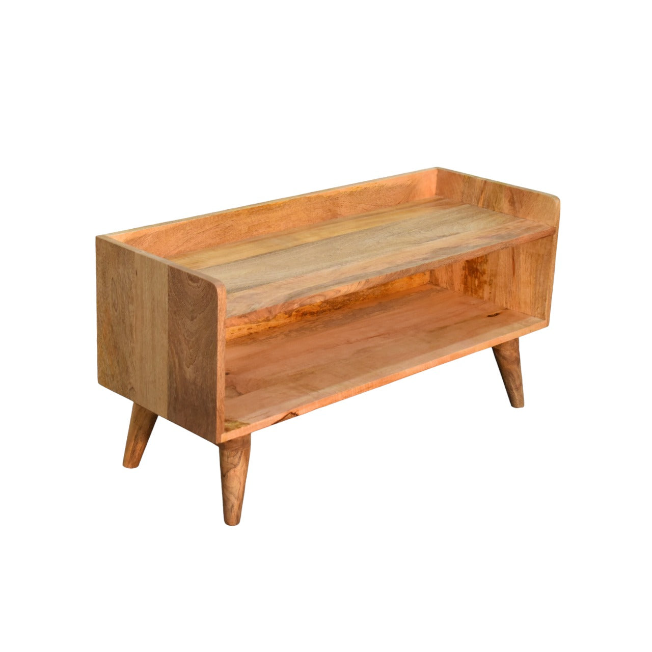 Oak-Style Nordic Storage Bench