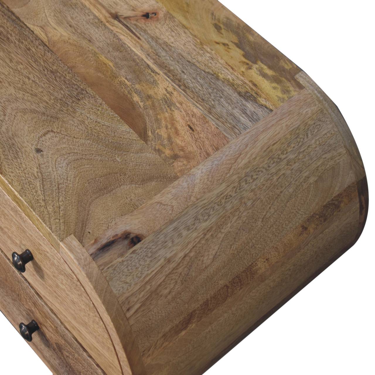 Oak-Style Circular Media Unit with 2 Open Slots