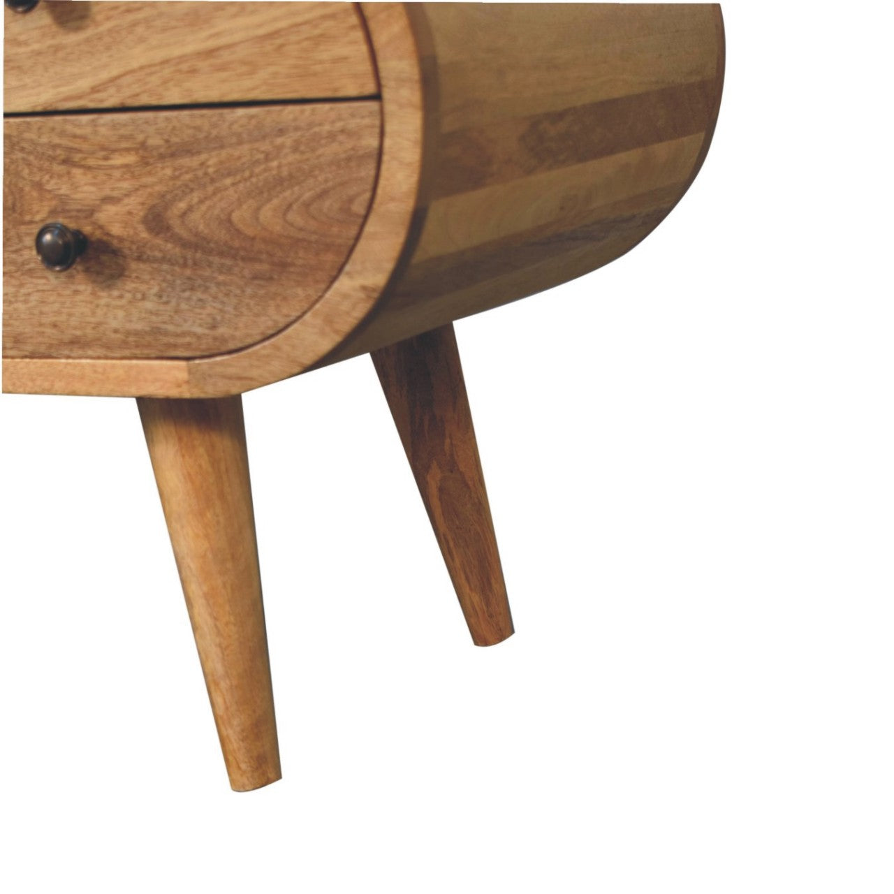 Oak-Style Circular Media Unit with 2 Open Slots