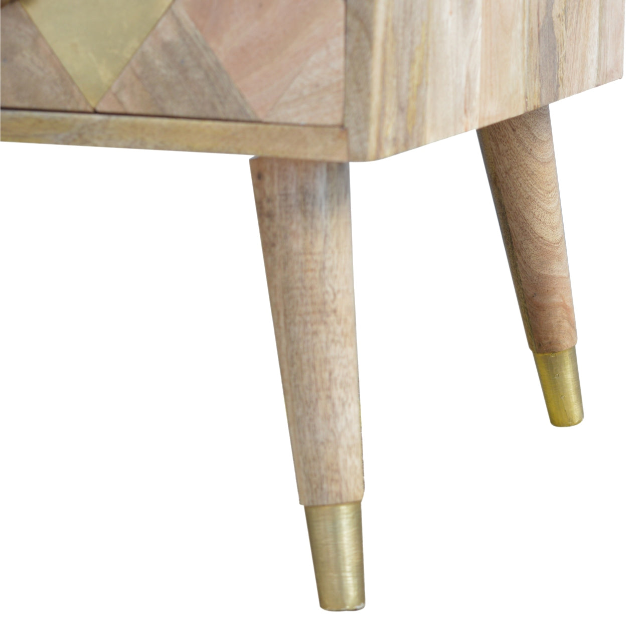 Oak-Style Gold Inlay Coffee Table
