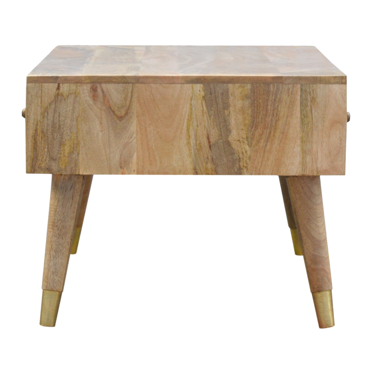 Oak-Style Gold Inlay Coffee Table