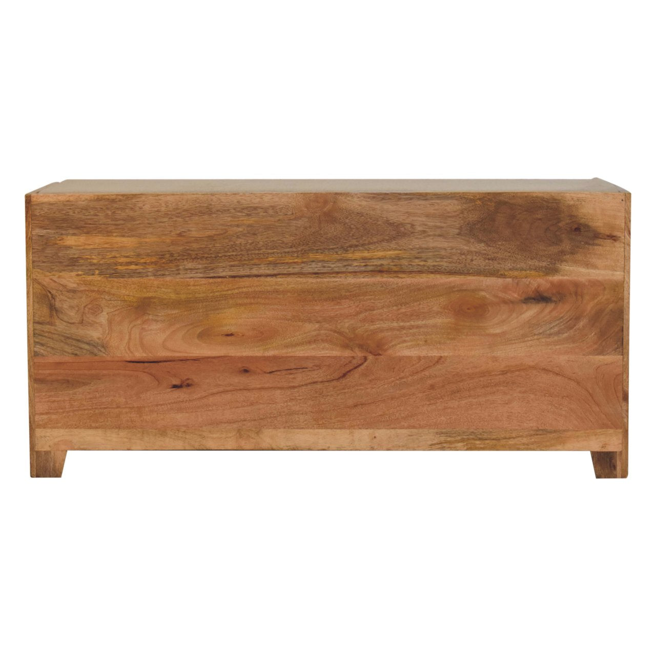 Shutter Oak-Style Shoe Bench