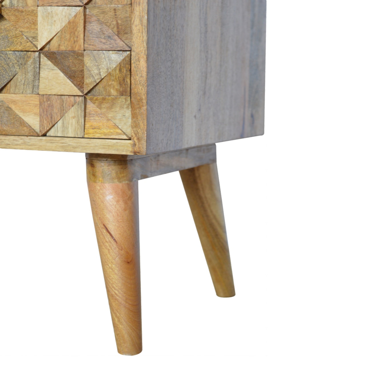 Oak-Style Diamond Bench