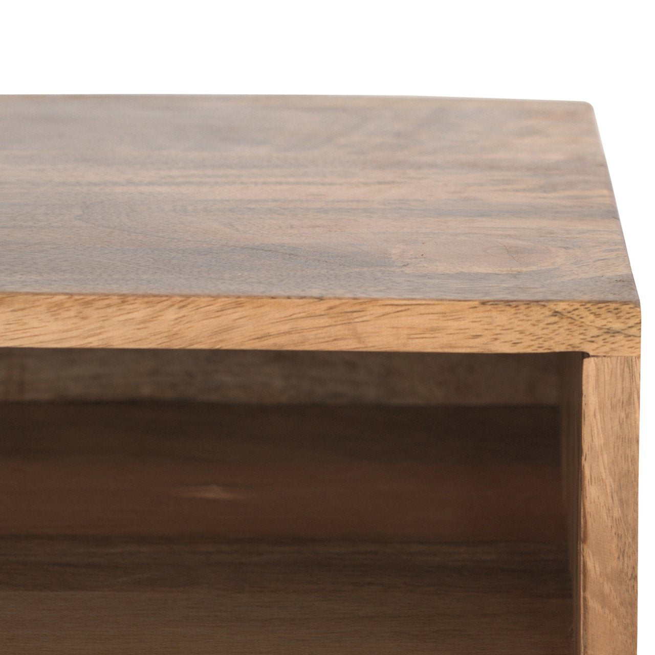 Oak-Style Open Shelf Writing Desk