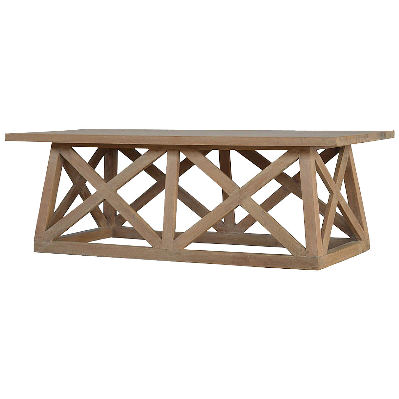 Mango Wood Trestle Coffee Table