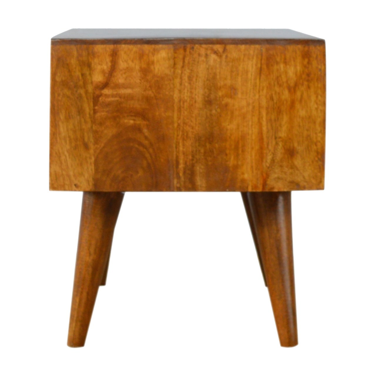 Solid Wood Brass Inlay Media Unit