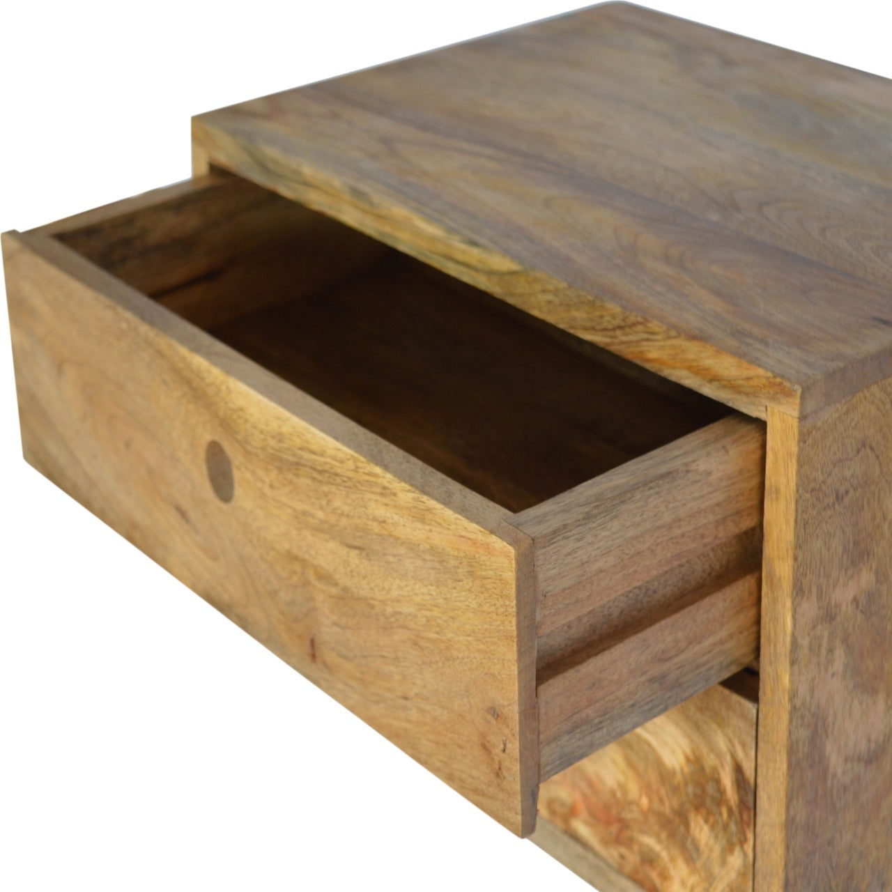 Oak-Style Wall Mounted Bedside