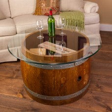 Half barrel coffee table 1