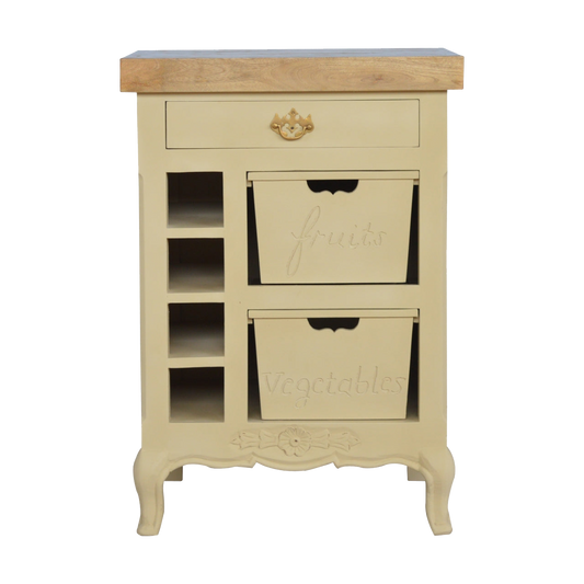 French Style Cream Cabinet