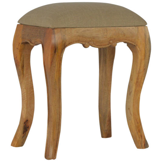 Chantilly Mud Linen Stool