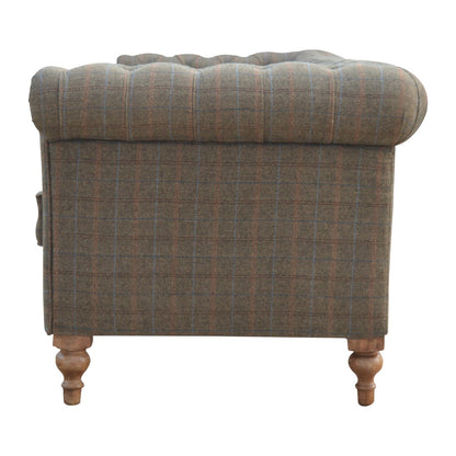 Multi Tweed 3 Seat Chesterfield