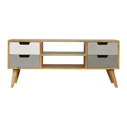 Grey Painted Open TV Unit