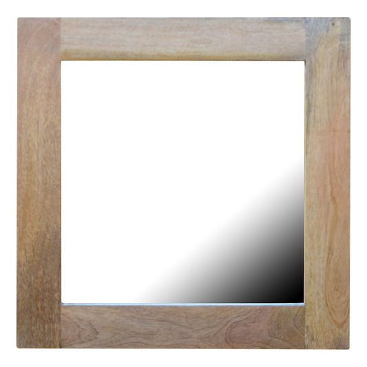 Square Wooden Frame with Mirror