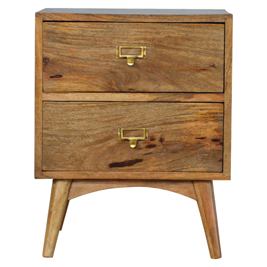 Brass Metal Slot Bedside