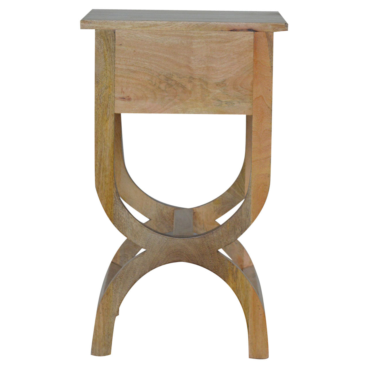 Oak-Style Serpentine Bedside