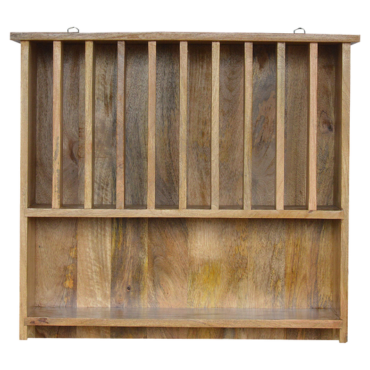 Floating Plate Rack with Shelf