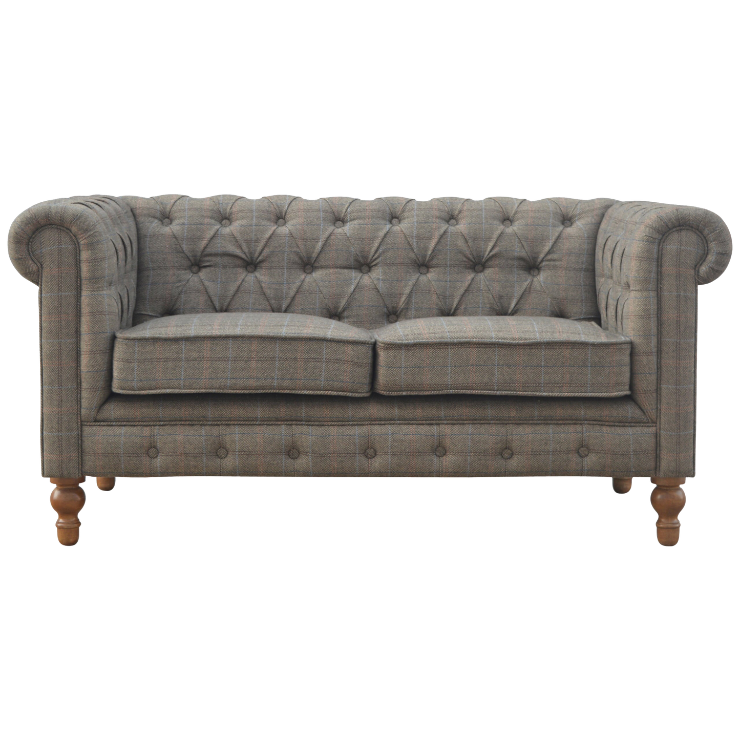 Multi Tweed 2 Seat Chesterfield