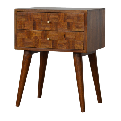 Varied Chestnut Bedside