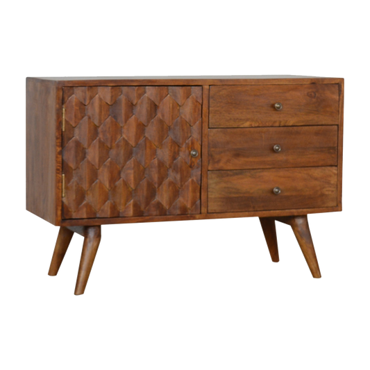 Carved Chestnut Sideboard