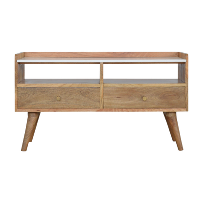 White Marble Top Media Unit