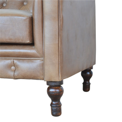 Buffalo Leather sofa/Chesterfield