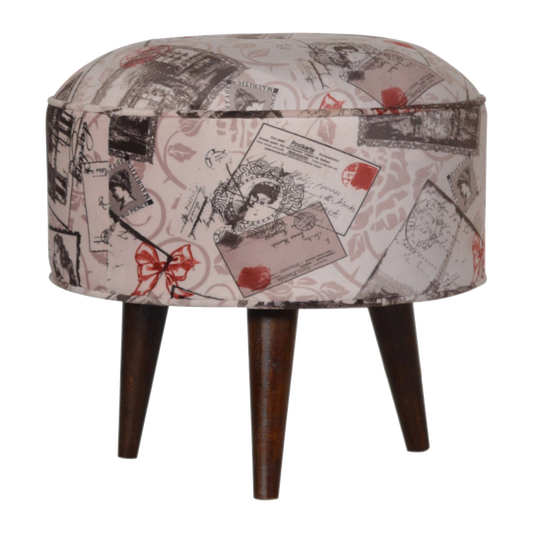 Postcard Footstool
