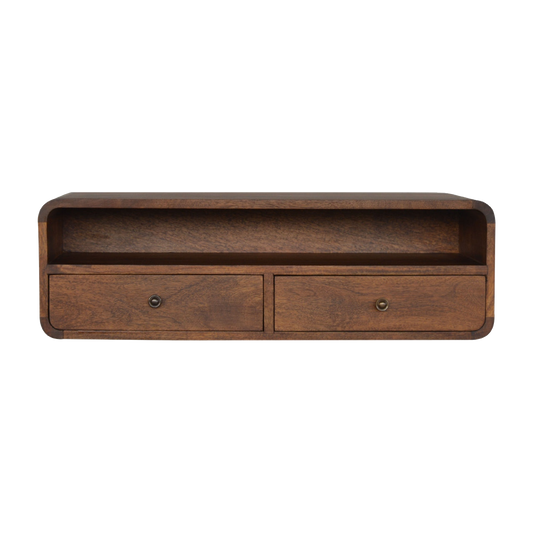 Floating Chestnut Open Console