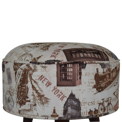 IN1271 - City Print Footstool