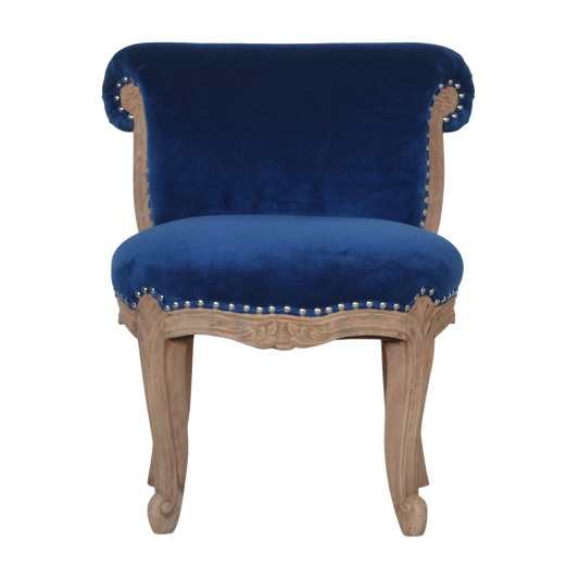 Royal Blue Studded Chair