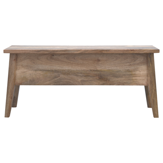 Solid Wood Lid Up Storage Bench