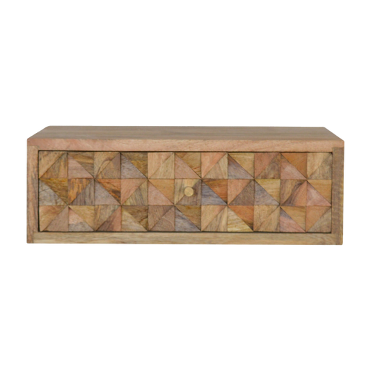Floating Diamond Carve Bedside