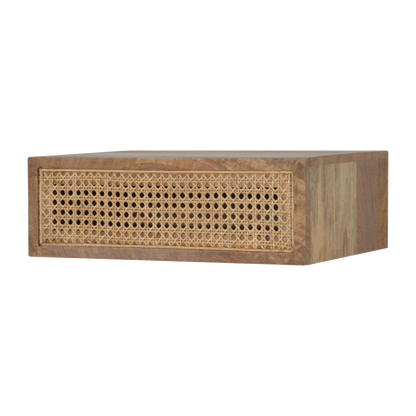 Wall Mounted Ratten Bedside