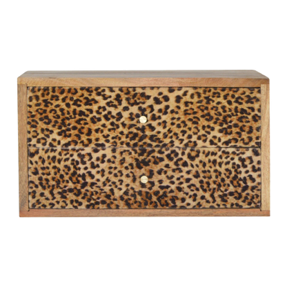Wall Leopard Print Bedside