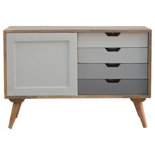 Grey Gradient Sliding Sideboard