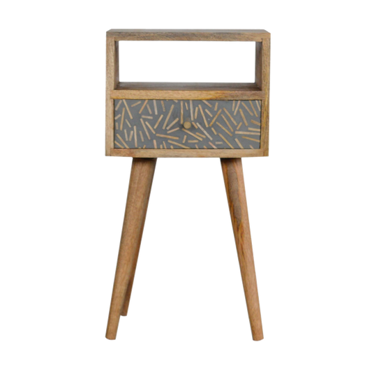 Mini Cement Chip Drawer Bedside