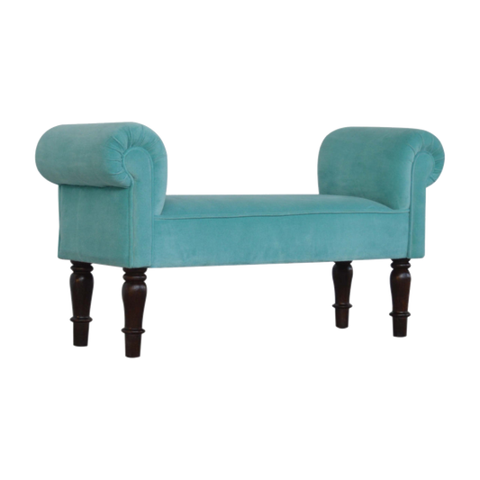 Aqua Velvet Bench