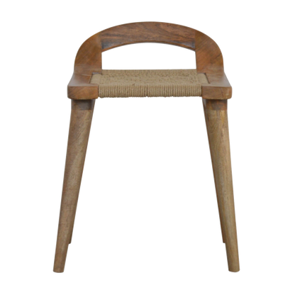 Woven Raised Back Stool