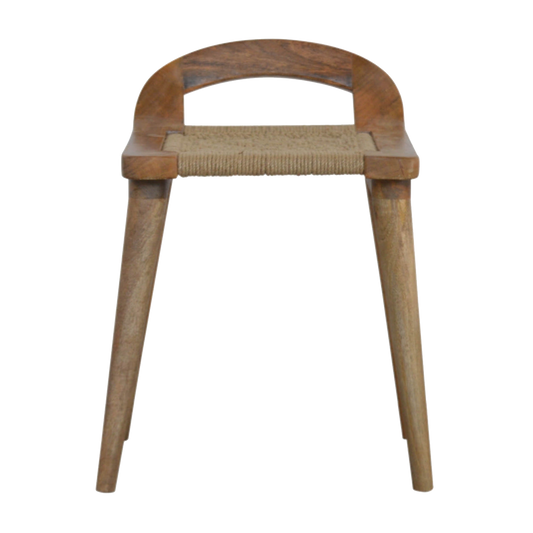 Woven Raised Back Stool