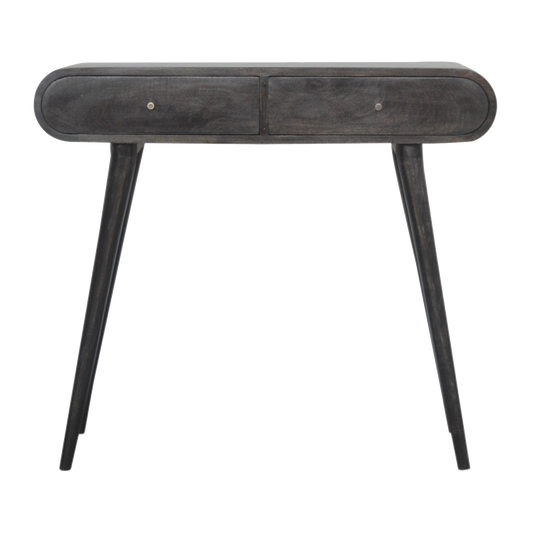 Ash Black Curve Console Table